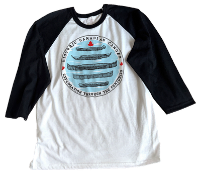 Historic Canoes Baseball T-shirt