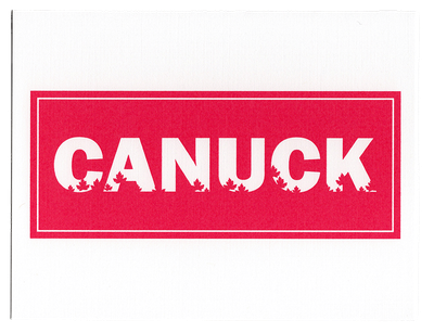 Canuck greeting card