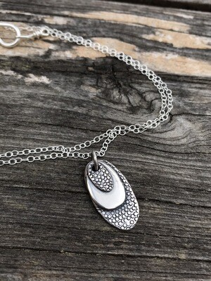  “Pebbles” 925 Sterling Silver Handmade Pendant
