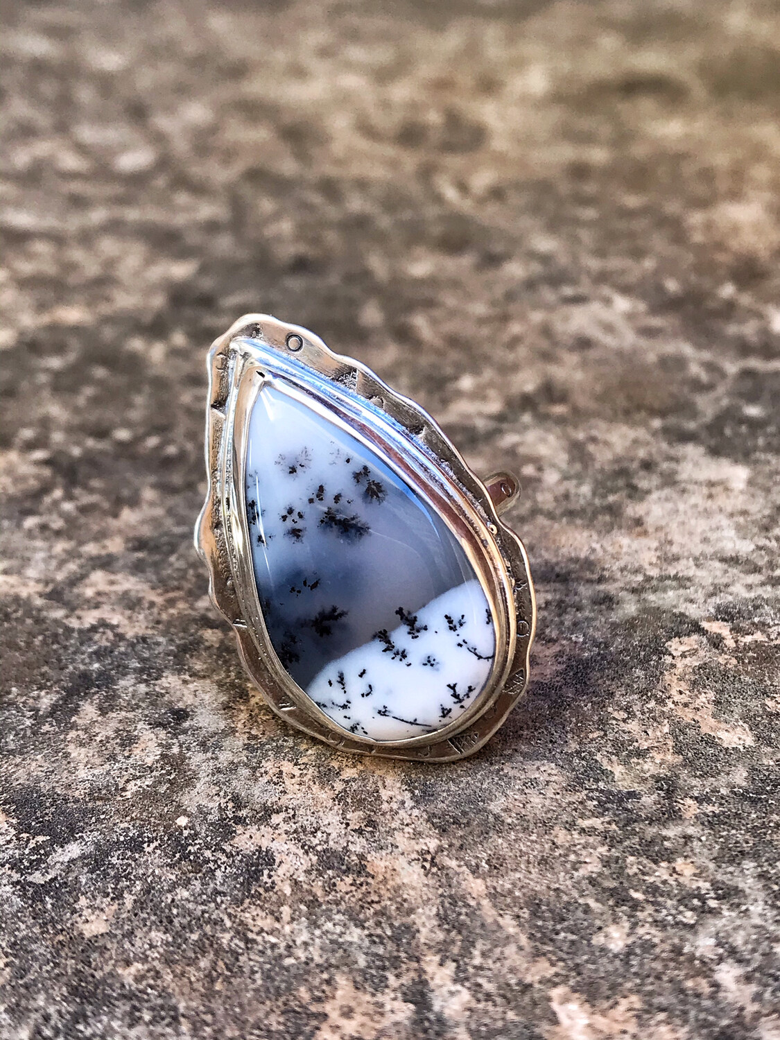 Dendritic Opal Silver ring
