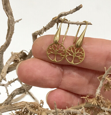 Tree Of life Brass Earrings