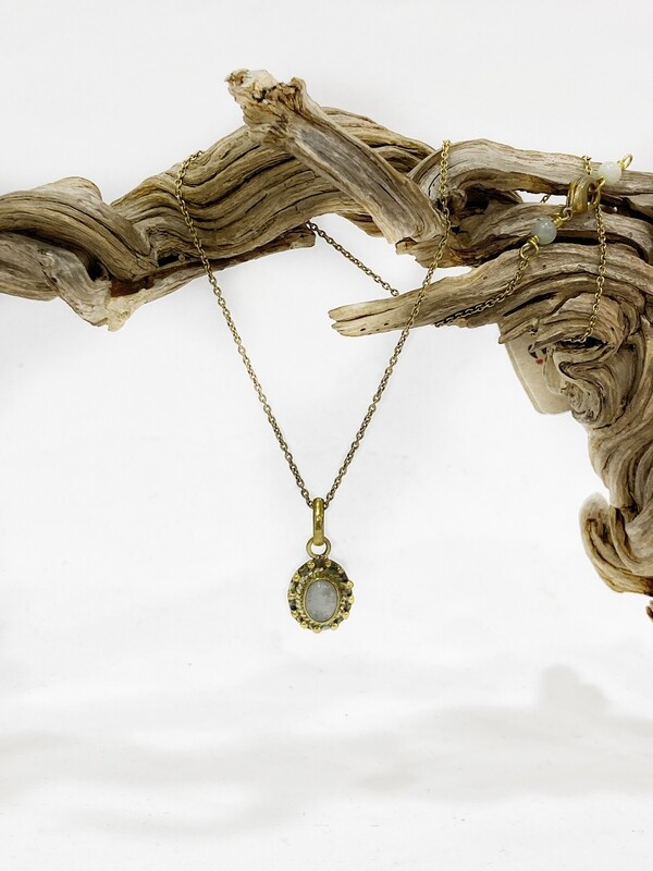 Round Brass Necklace