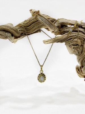Round Brass Necklace