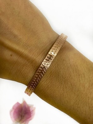 Personalised brass bracelet