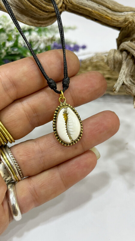 Cowrie Brass Pendant