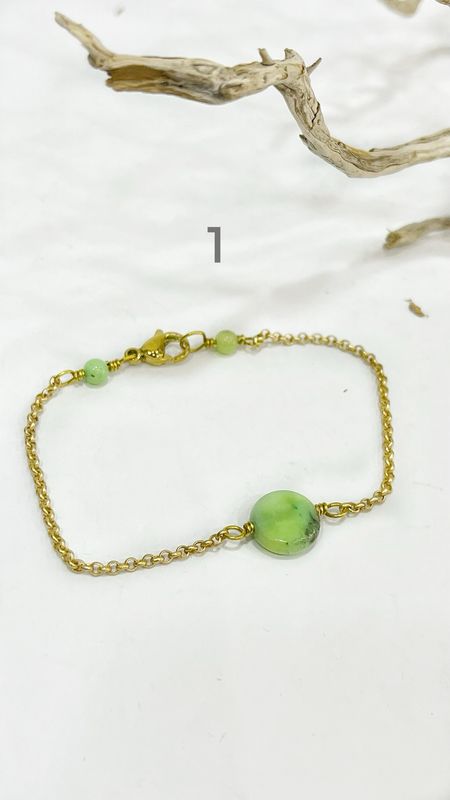 Stainless Steel Gold PVD Stone Bracelets