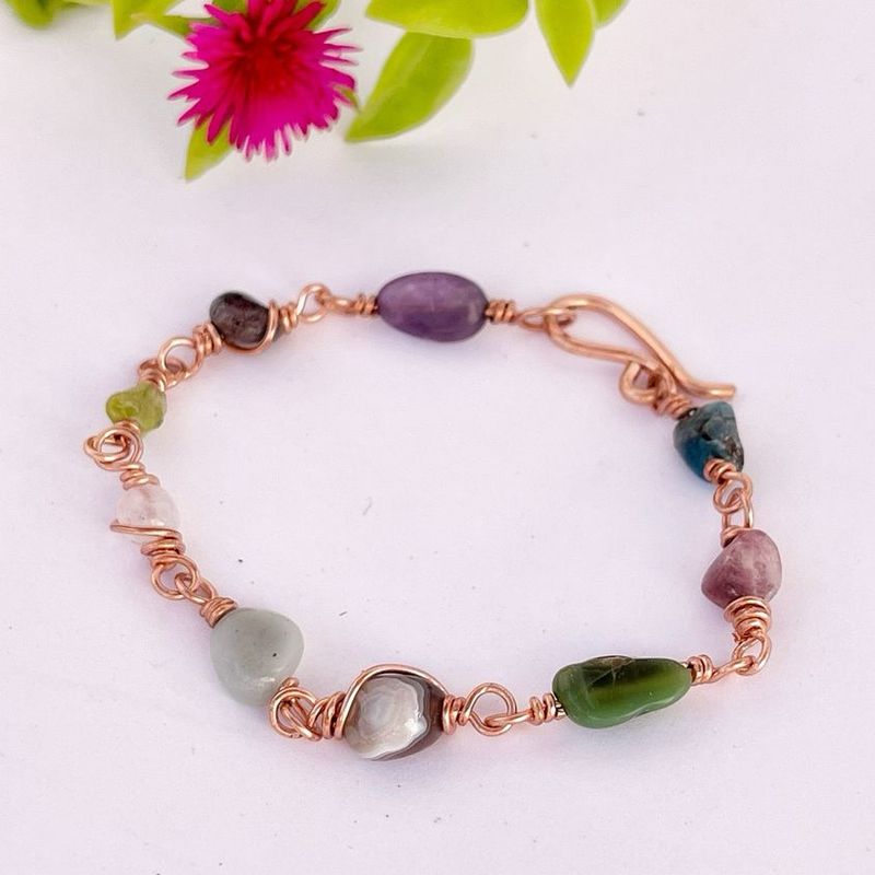 Multi Gemstone Handmade Bracelet