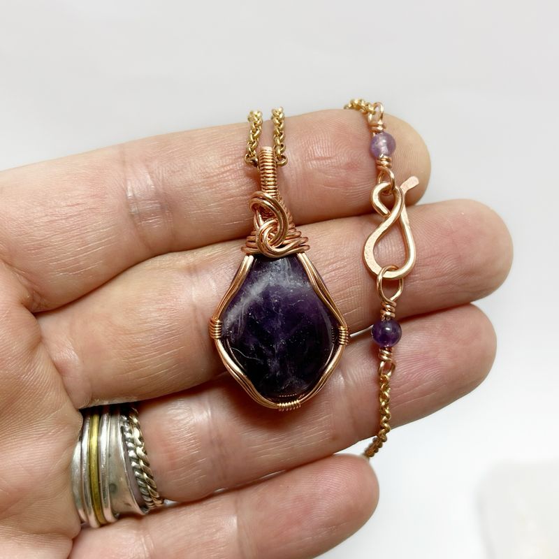 Amethyst Wire Wrapped stone