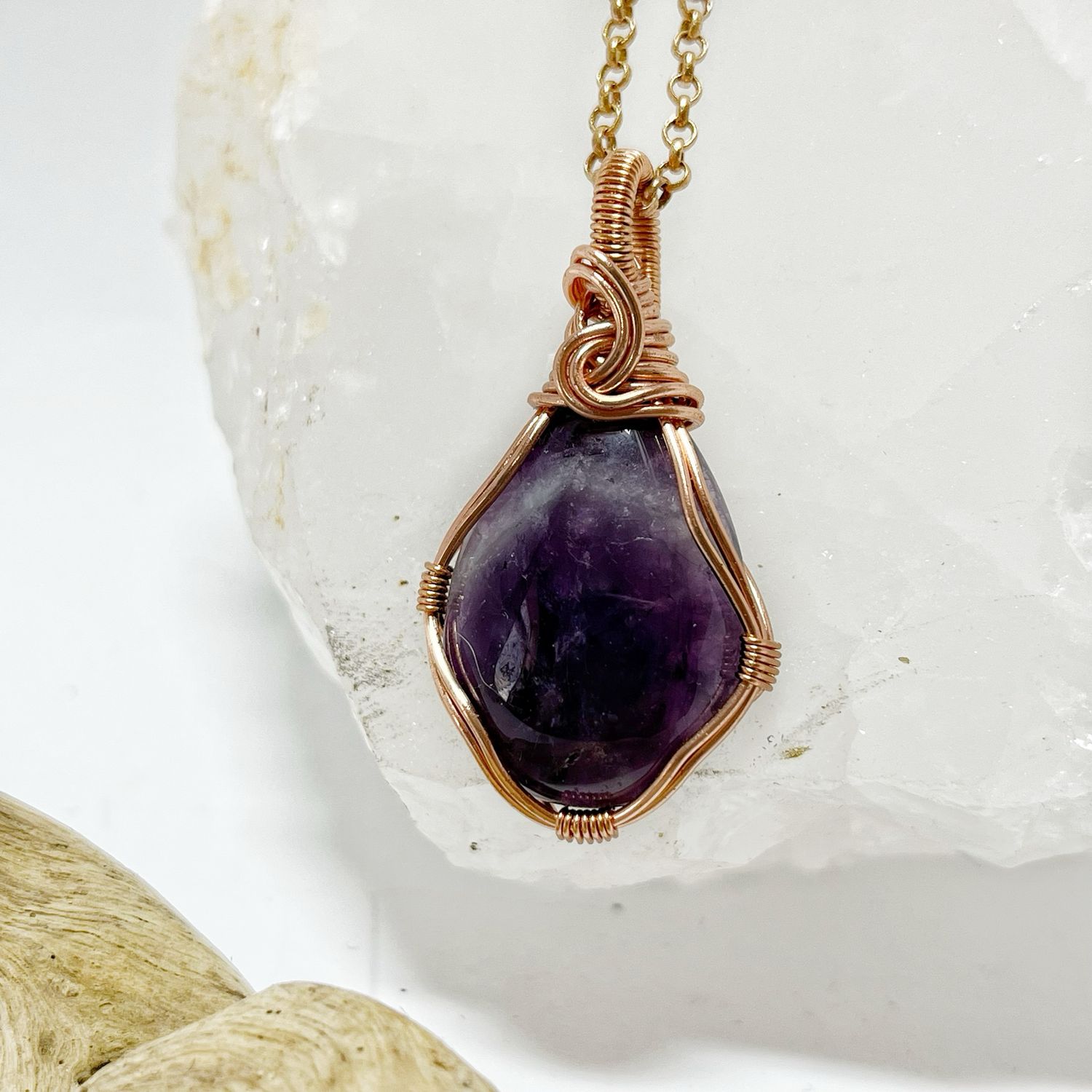 Amethyst Wire Wrapped stone