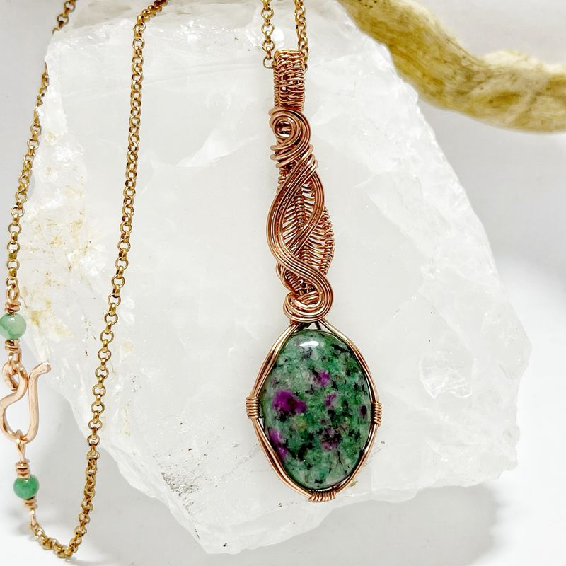 Ruby Zoisite Necklace