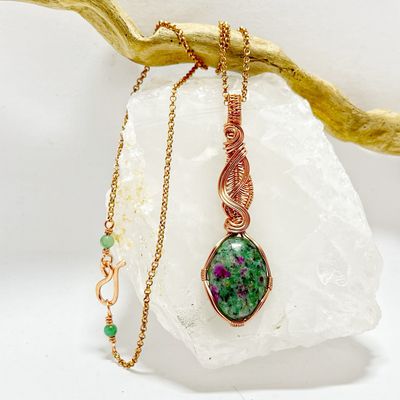 Ruby Zoisite Necklace