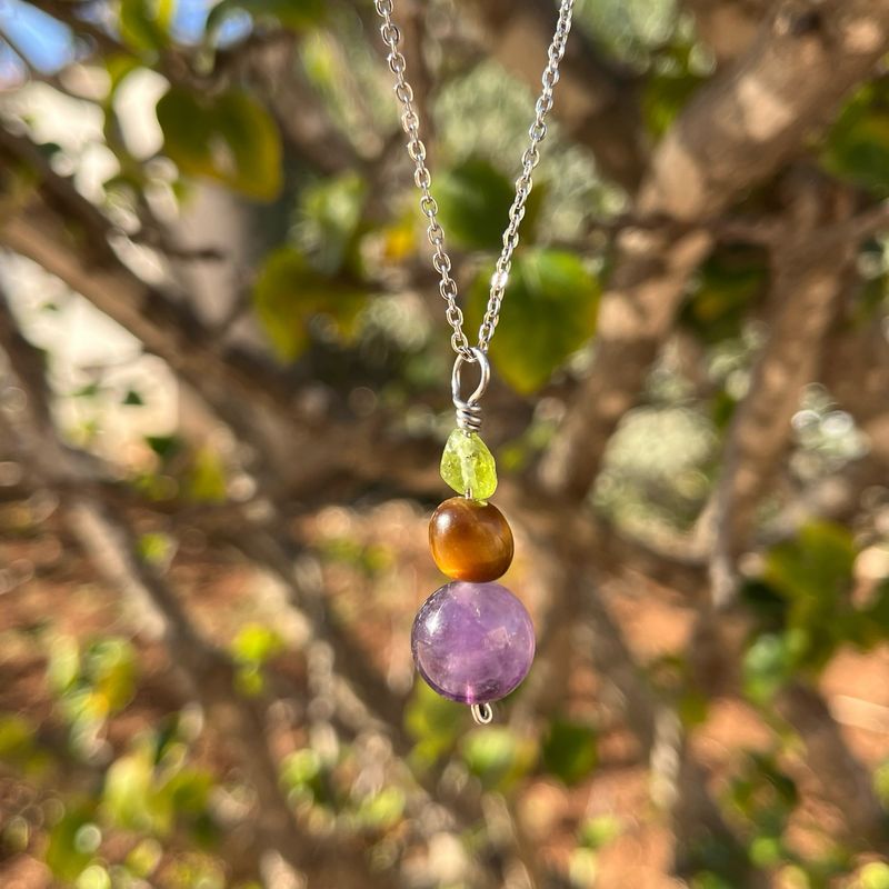 Stainless Steel Stone Pendant