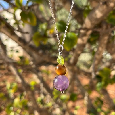Stainless Steel Stone Pendant