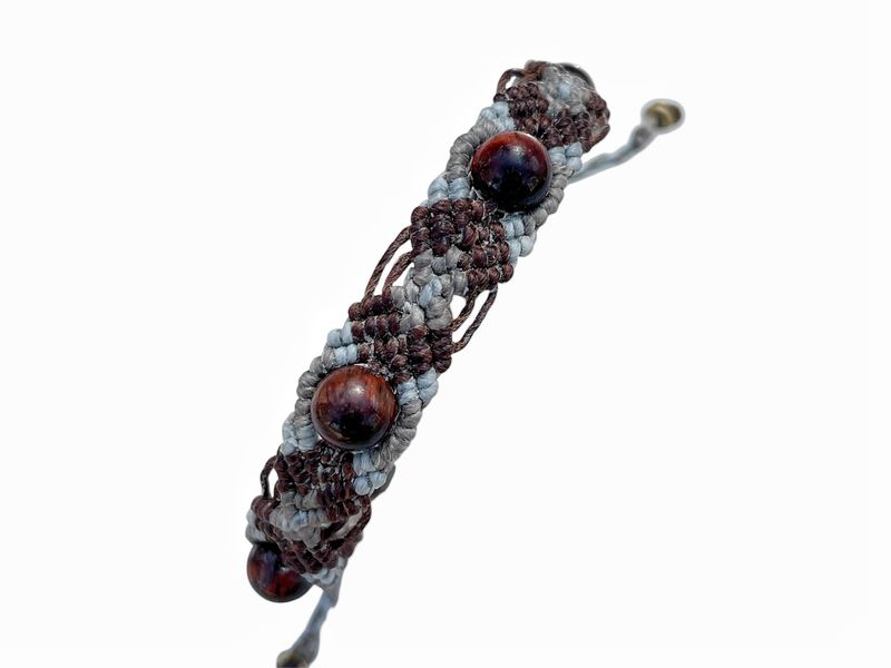 Macrame Handmade Bracelet With Tiger Eye