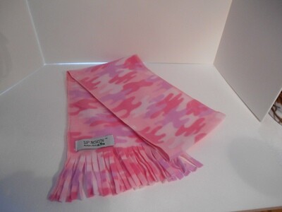 Pink Camouflage Winter Scarf