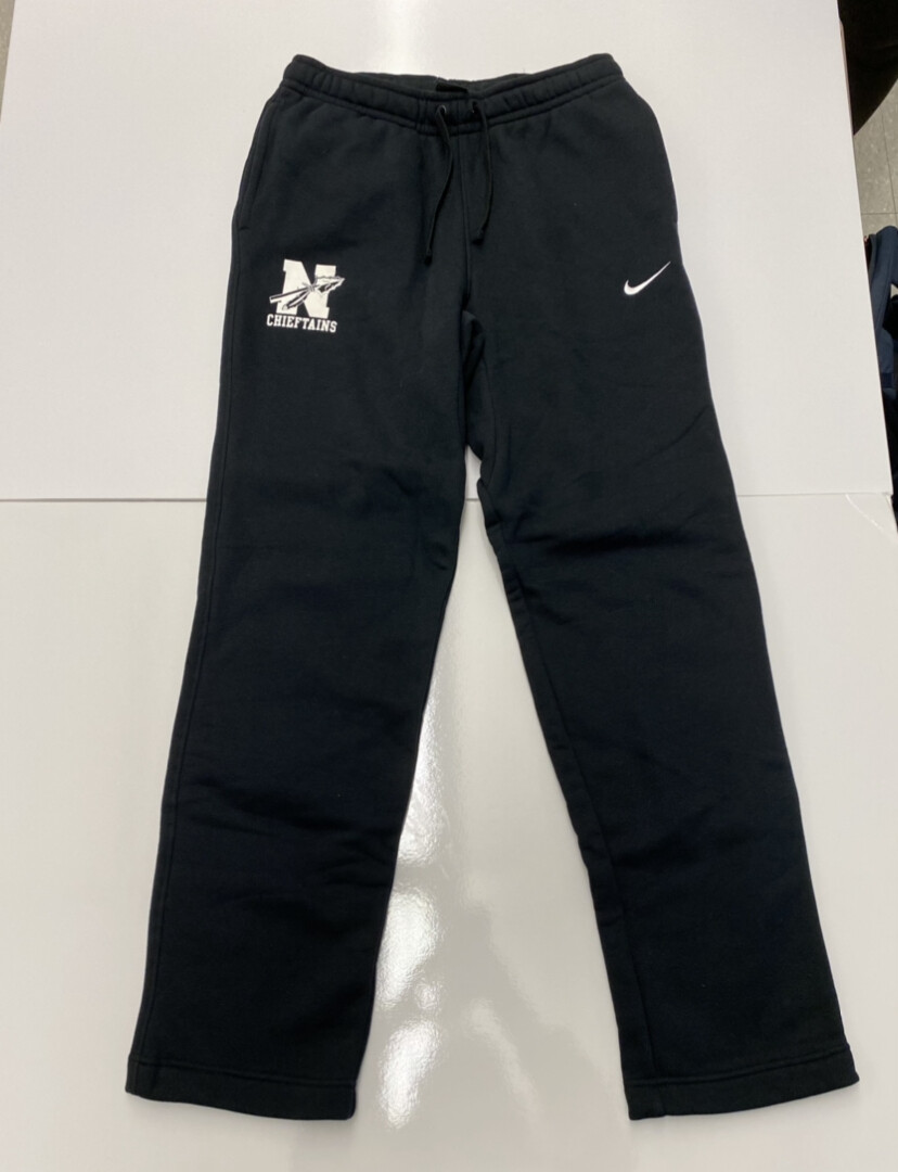Black Nike Sweatpants with White Lettering