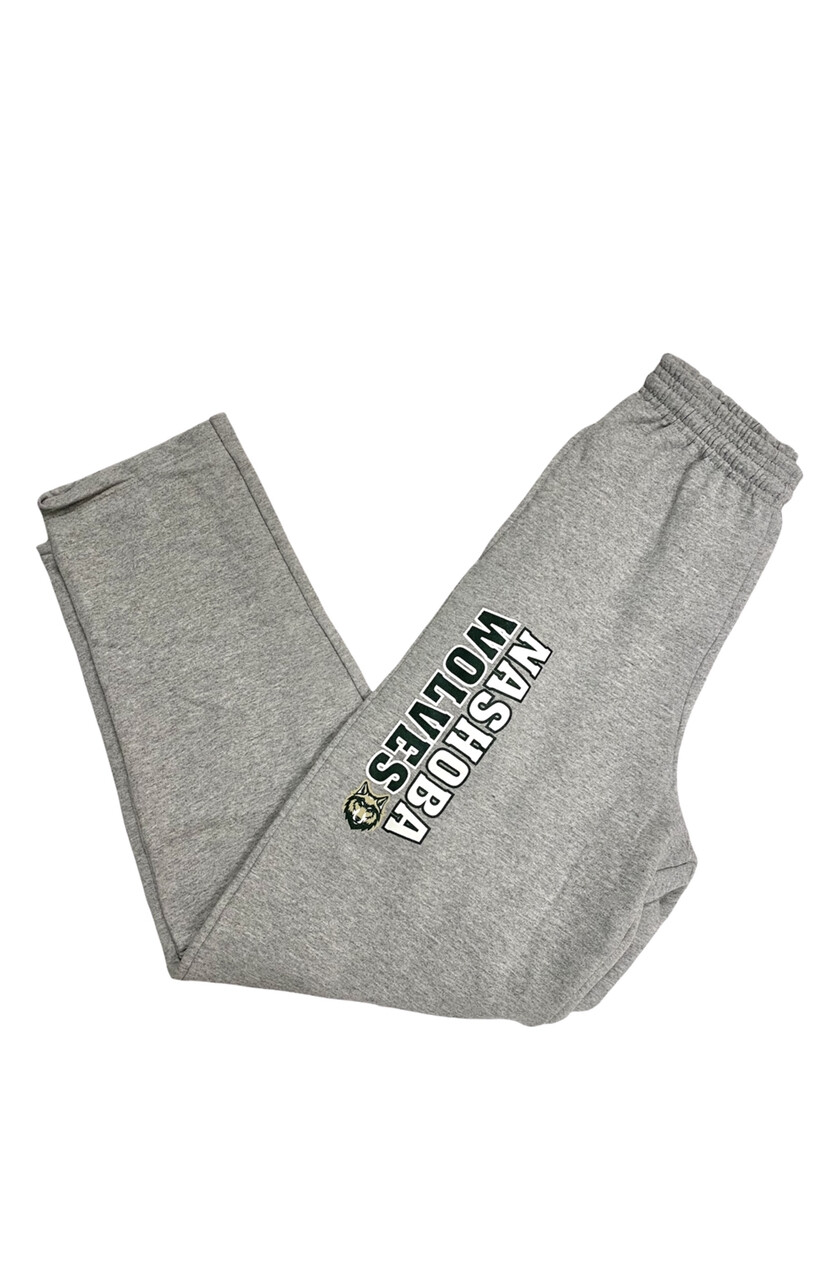 SMALL Nashoba Wolves Grey Sweatpants with Logo