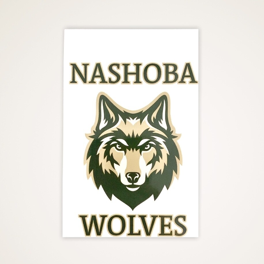 Nashoba Wolves TRANSPARENT stickers