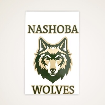 Nashoba Wolves TRANSPARENT stickers