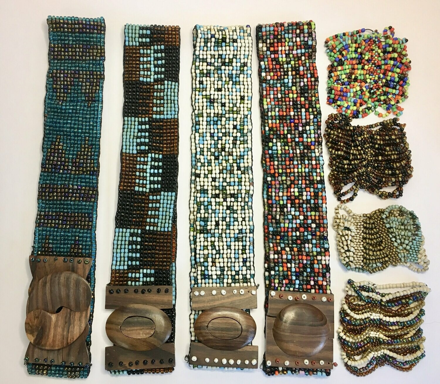 Beaded Belts &amp; Bracelet Lot
