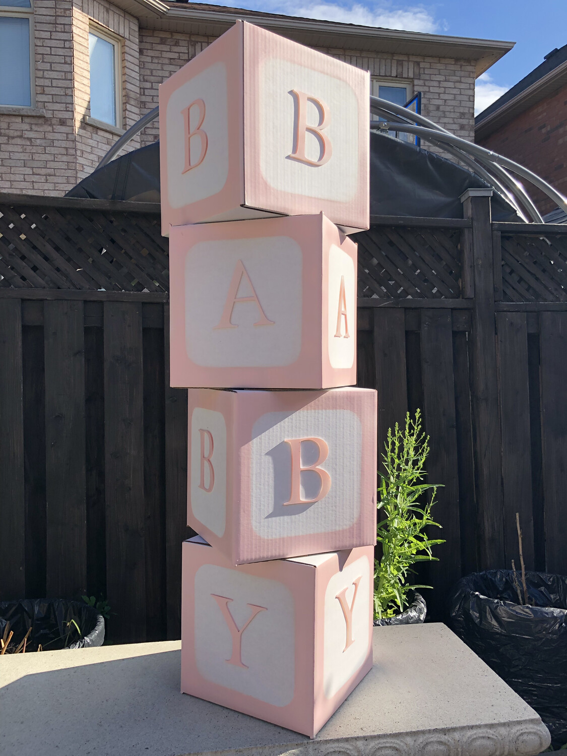 4pcs/set DIY Transparent Box Balloon BABY LOVE Scatola for Boy Girl Baby Shower Wedding Birthday Party Caja Decoration Backdrop