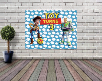 Toy Story Backdrop Birthday Party Event Backdrop Photography 3rd Birthday