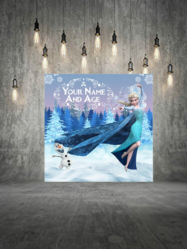 Frozen 2 Birthday backdrop Frozen Birthday banner Frozen photo prop Frozen birthday sign Frozen Party