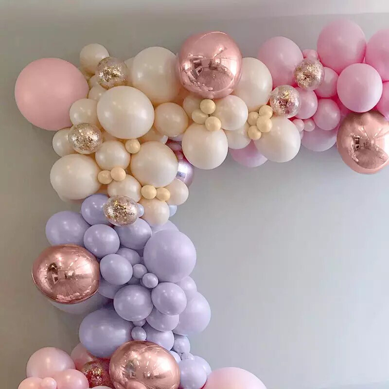 Style  Pink Girls  Irregular Balloon Chain  Birthday party decorations  Decorative Balloon Group for Festival Party