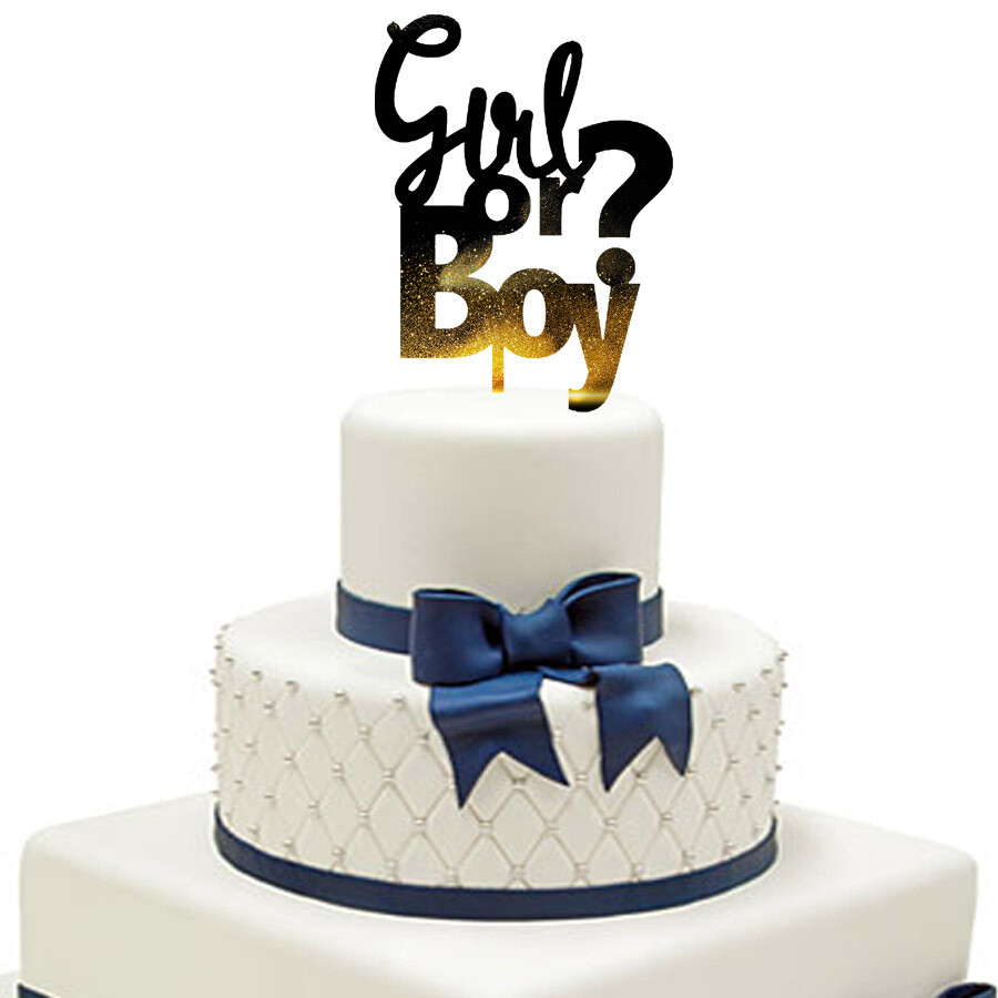 Girl or boy Cake Topper
