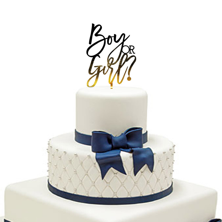 Girl or boy Cake Topper