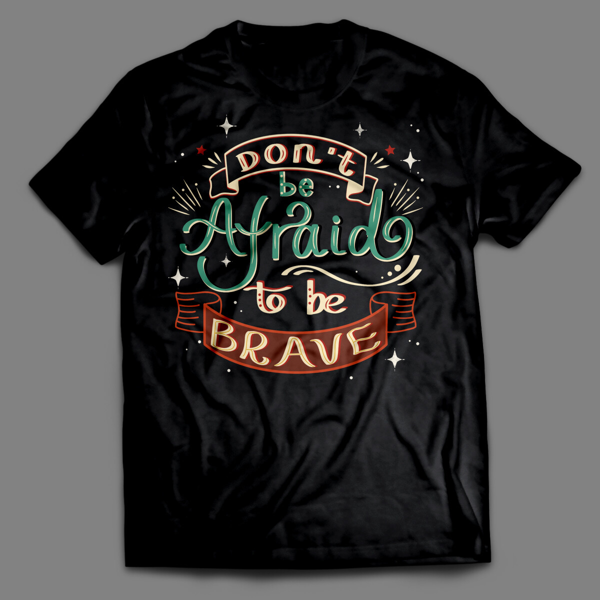 Hand Drawn Cute Style Quote Elements - Don&#39;t be afraid to be brave