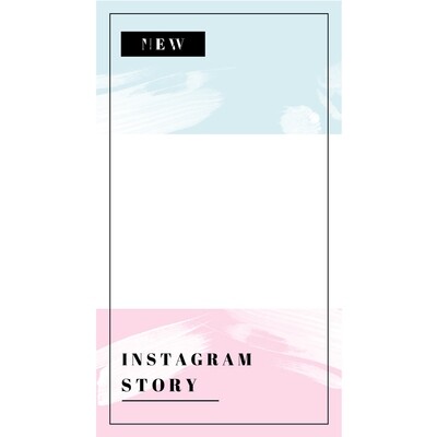 Digital file Instagram Fresh Color Advertising Display Frame