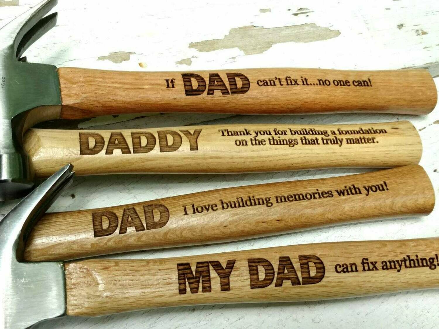 Trendy Gift For Dad, Father's Day Gift, Custom Hammer, Personalized Hammer, Engraved Hammer, Gift for Dad, Hammer, Memories With Dad, Dad