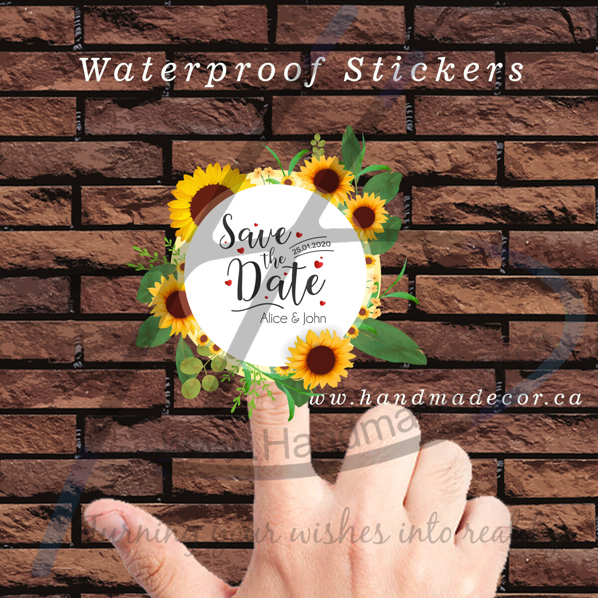 Thank You Stickers, Happy Mail Labels, Packaging Stickers-Circle Vintage Frames With Sunflowers Blossom And Leaves Vector Image