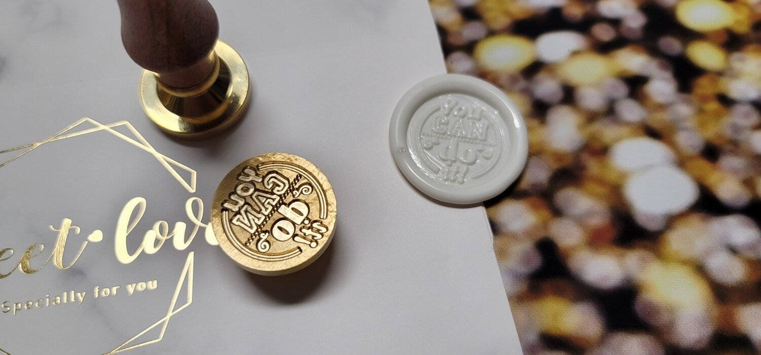 You can do it wax Seal Stamp