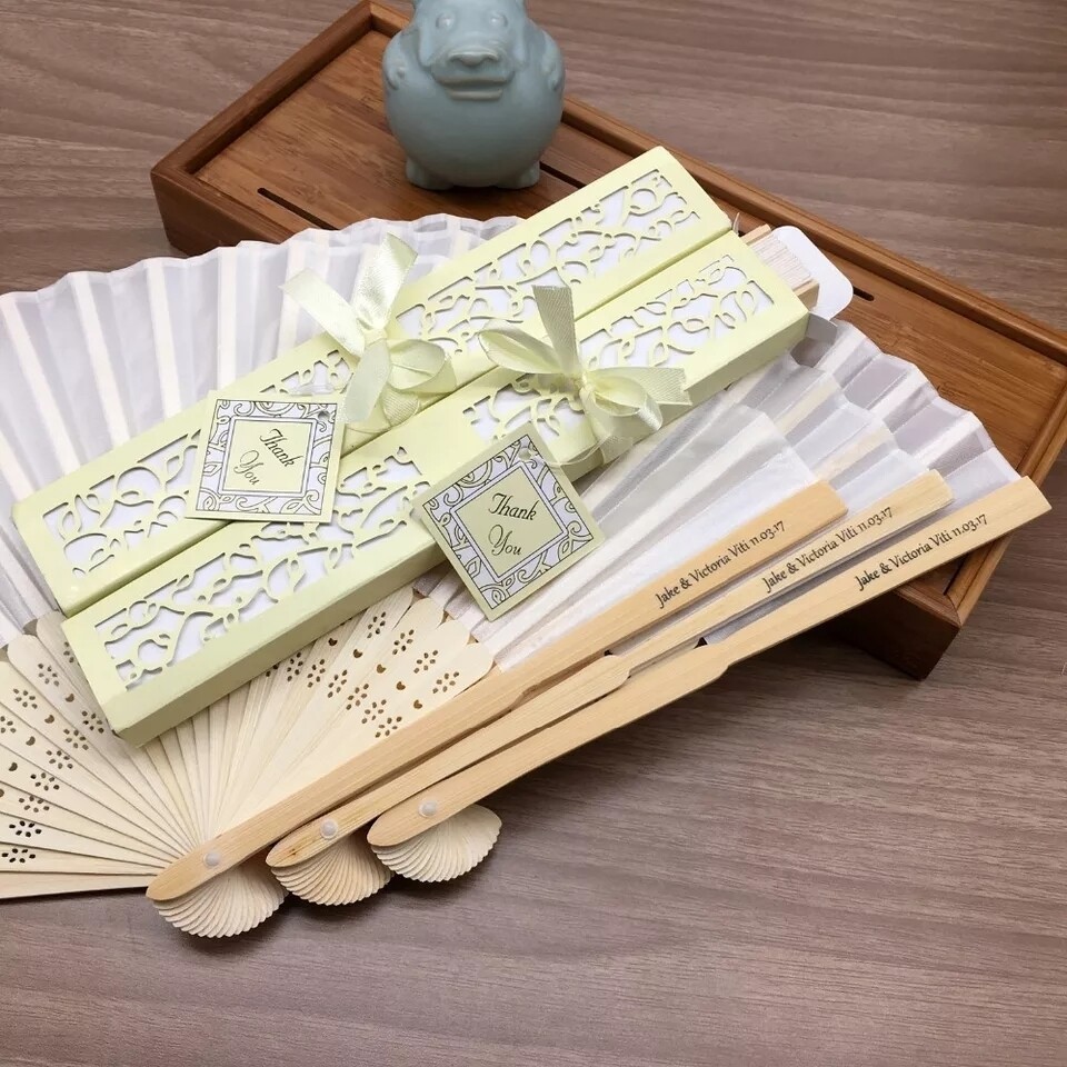 Luxurious Silk hand Fan in Elegant Gift Box
