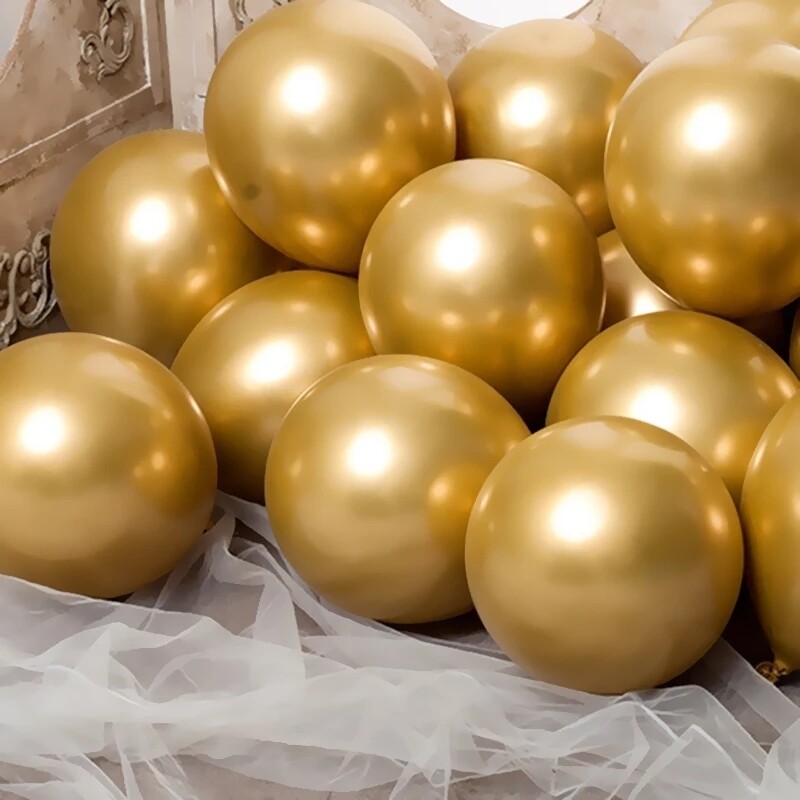 Golden Chrome Balloons Metallic Balloon

