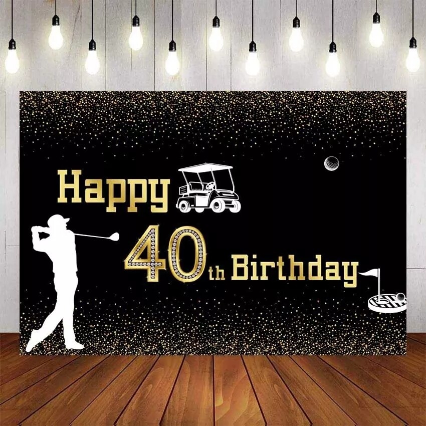 Golf club Photography Background Adults Man Birthday Party Decoration Banner Photo Studio Backdrop Props