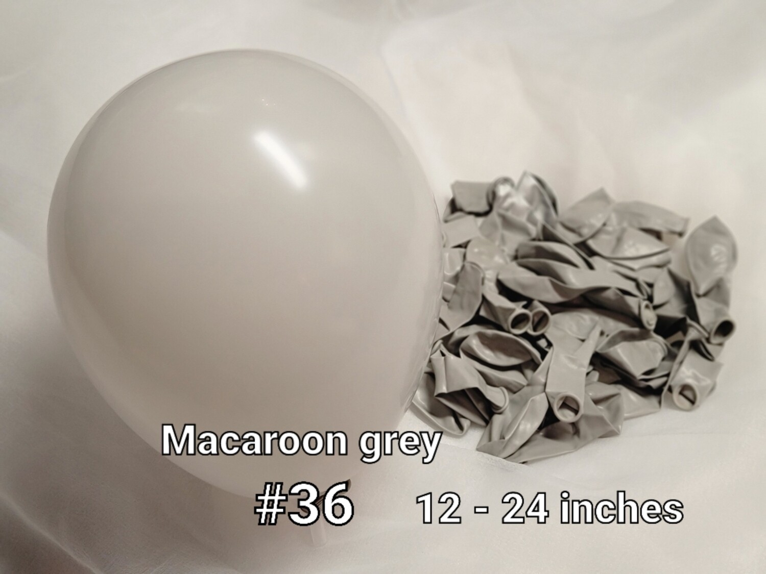 Macaroon grey balloon