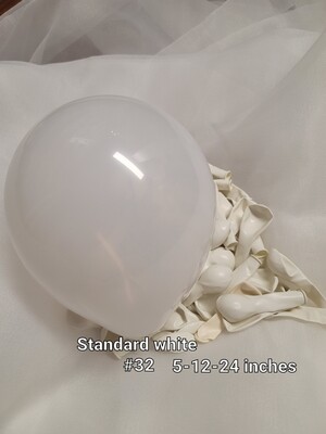 Standard White balloon