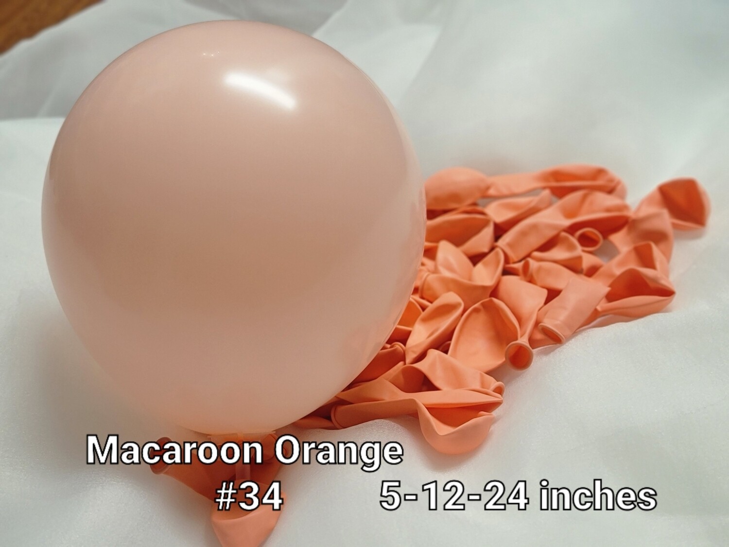 Macaroon orange balloon