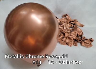 Metallic Chrome Rosegold balloon