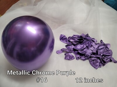 Metallic Chrome Purple Balloon