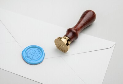 Custom Wax Seals, Invitation Wax Seal, Self Adhesive Wax Seal-Self Adhesive Wax Seal, Bulk Wax Seals, Bulk self adhesive wax seals, Customized Wax Seals-pre-stamped with your design size  25mm