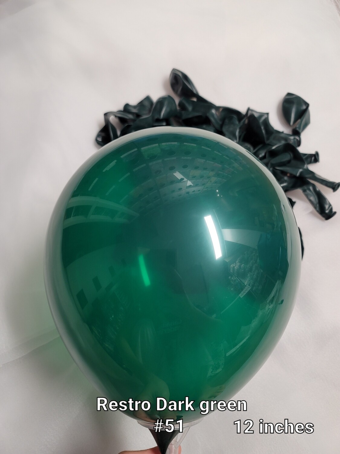 Restro dark green balloon