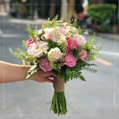 Fresh flowers Bridal bouquet - Bridesmaid's bouquet- FF001