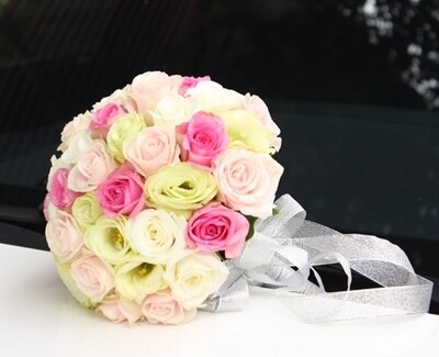 Fresh flowers Bridal bouquet - bridesmaid bouquet
HC032
