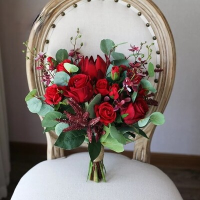 Silk flowers Bridal bouquet - SHC006