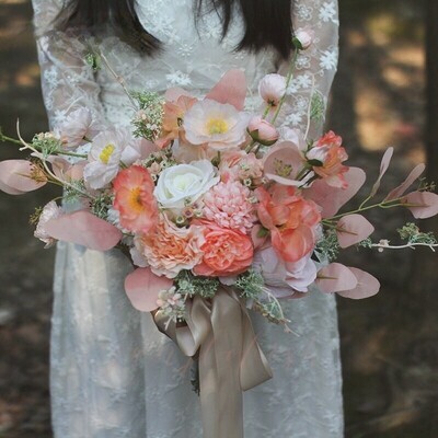 Silk flowers Bridal bouquet - SHC008