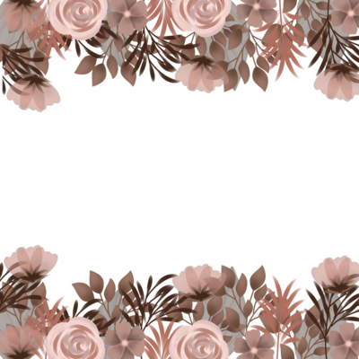 The Frame Of Wreath Wedding Flower Invitation Ornament PNG Image